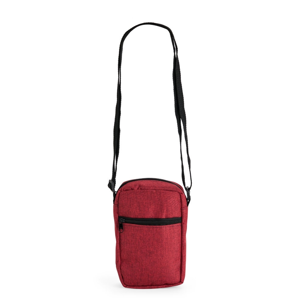 BOLSA DE OMBRO POLIÉSTER PVC MESCLA SPX-15387-VM NA COR VERMELHO