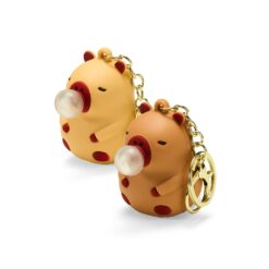 CHAVEIRO CAPIVARA PLÁSTICO SPX-P$BRINQ130-MIS NA COR AMARELO