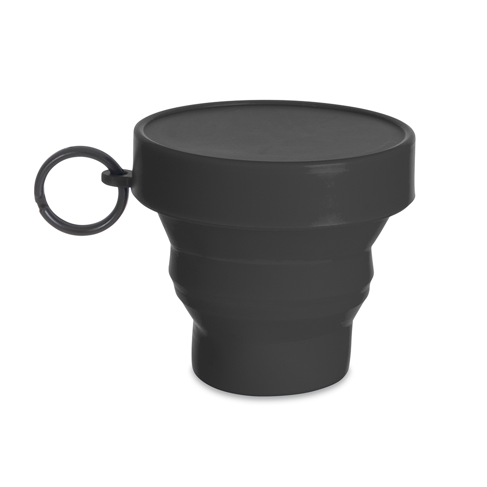 COPO RETRÁTIL EMBORRACHADO SPX-P@14273-PRE NA COR PRETO