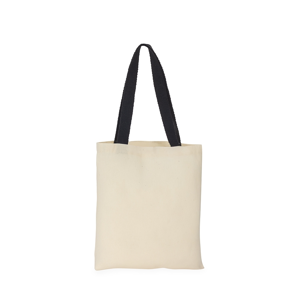 SACOLA DE ALGODÃO SPX-13805-BEG/PRE NA COR BEGE