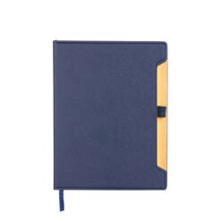 CADERNETA COURO SINTÉTICO SPX-15405-AZU NA COR AZUL