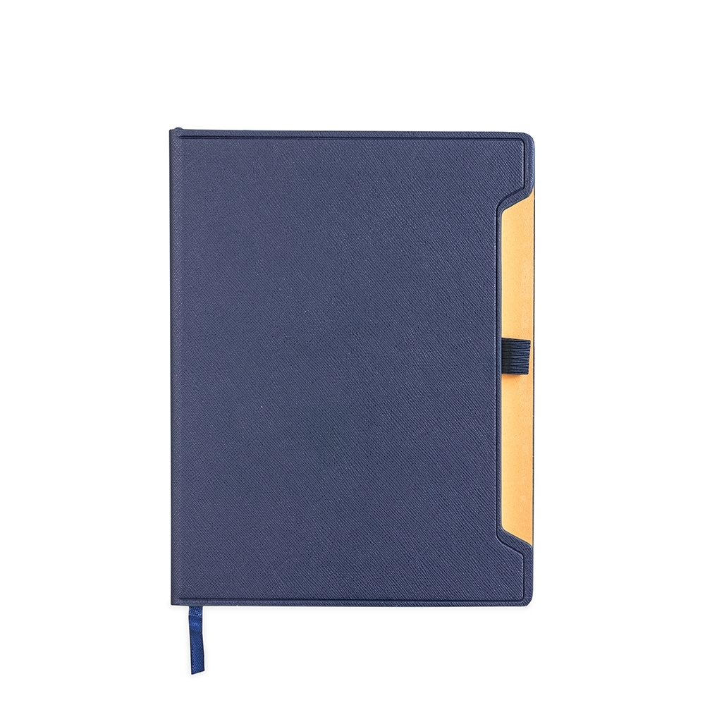 CADERNETA COURO SINTÉTICO SPX-15405-AZU NA COR AZUL
