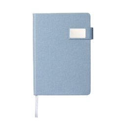 CADERNETA COURO SINTÉTICO SPX-19050-CIN NA COR CINZA