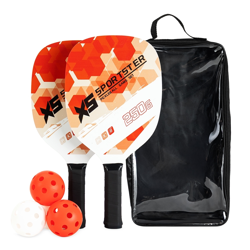 KIT PICKLEBALL 6 PEÇAS SPX-09167-VM/BCO NA COR VERMELHO